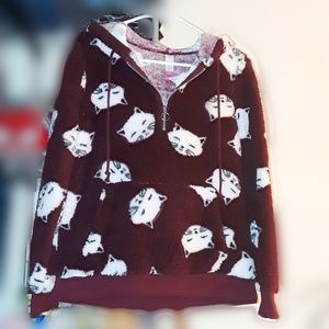 🐱Cute & Comfy NOBO Quarter Zip Pullover Hoodie🐱